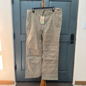NWT (18) PrANa Halle Hiking Pants sz18 Regular - Dark Khaki Plus Size Boot Cut